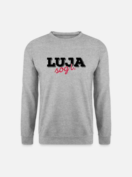 Luja sog i 2C - Unisex Pullover - Weißgrau meliert