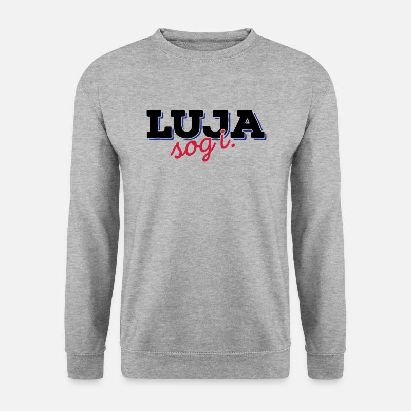 Luja sog i 3C - Unisex Pullover - Weißgrau meliert