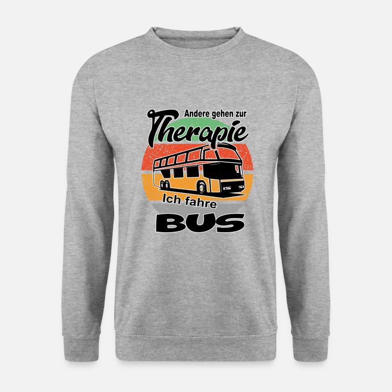 Busfahrer Omnibusfahrer - Unisex Pullover - Weißgrau meliert