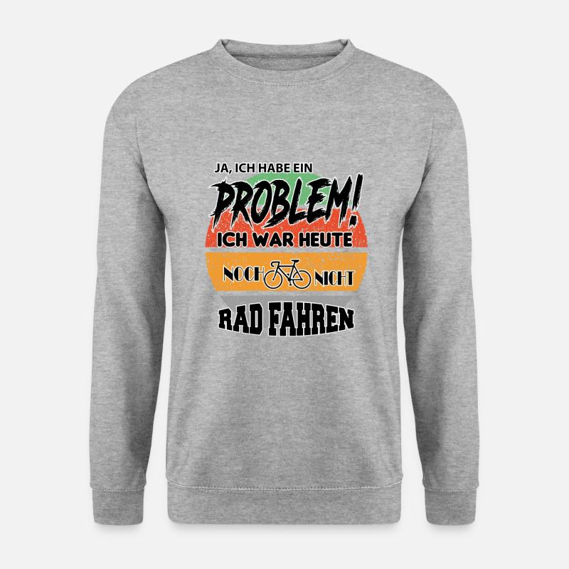 Fahrradfahrer Kurierfahrer Kurierfahrerin - Unisex Pullover - Weißgrau meliert