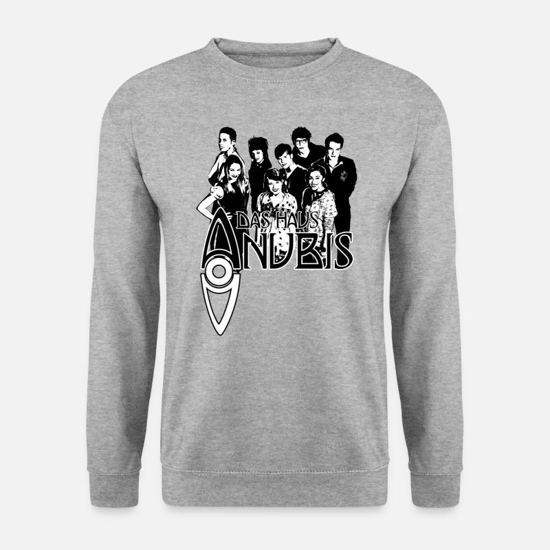 Haus Anubis Gruppenbild - Unisex Pullover - Weißgrau meliert