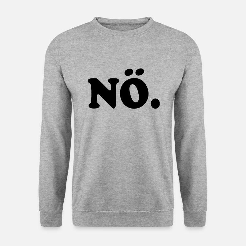 Nö - Unisex Pullover - Weißgrau meliert