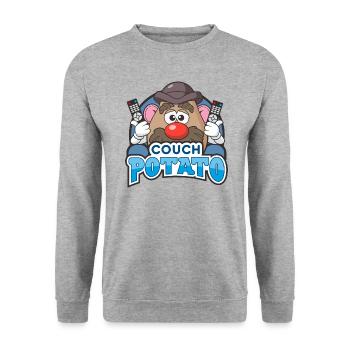 Mr. Potato Head Couch Potato - Unisex Sweatshirt - salt & pepper - Front - Alina (178cm) & Michal (187cm)