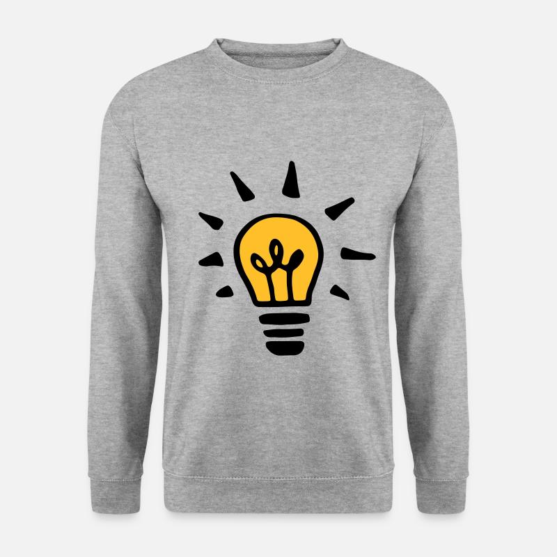 Orange light bulb - Unisex Sweatshirt - salt & pepper