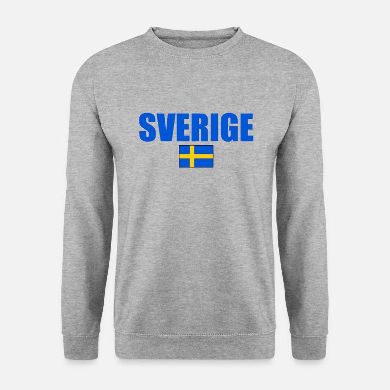 Sverige - Unisex Pullover - Weißgrau meliert