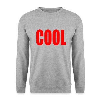 Cool - Unisex Sweatshirt - salt & pepper - Front - Alina (178cm) & Michal (187cm)