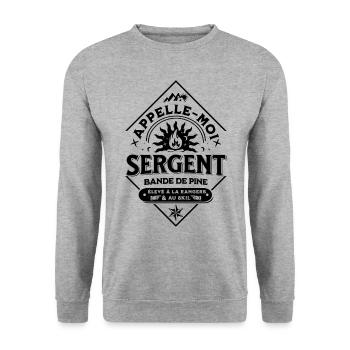 Appellez-moi Sergent, bande de Pi...N - Sweat-shirt Unisexe - gris chiné - Devant - Alina (178cm) & Michal (187cm)
