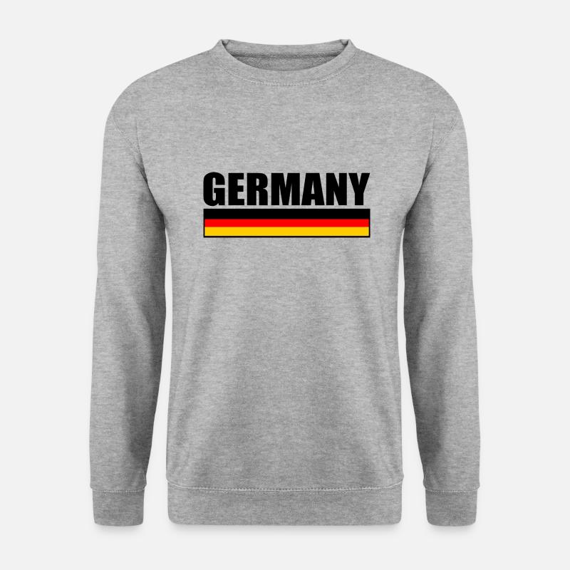 DEUTSCHLAND DEUTSCHE FLAGGE - Unisex Pullover - Weißgrau meliert