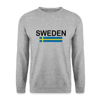 Suède - Sweat-shirt Unisexe - gris chiné - Devant - Alina (178cm) & Michal (187cm)