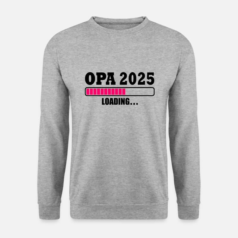 Opa 2025 - Unisex Pullover - Weißgrau meliert