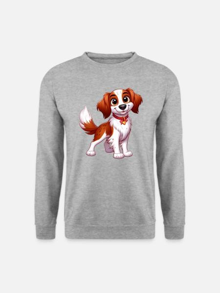Brittany Spaniel 5 - Unisex Sweatshirt - salt & pepper