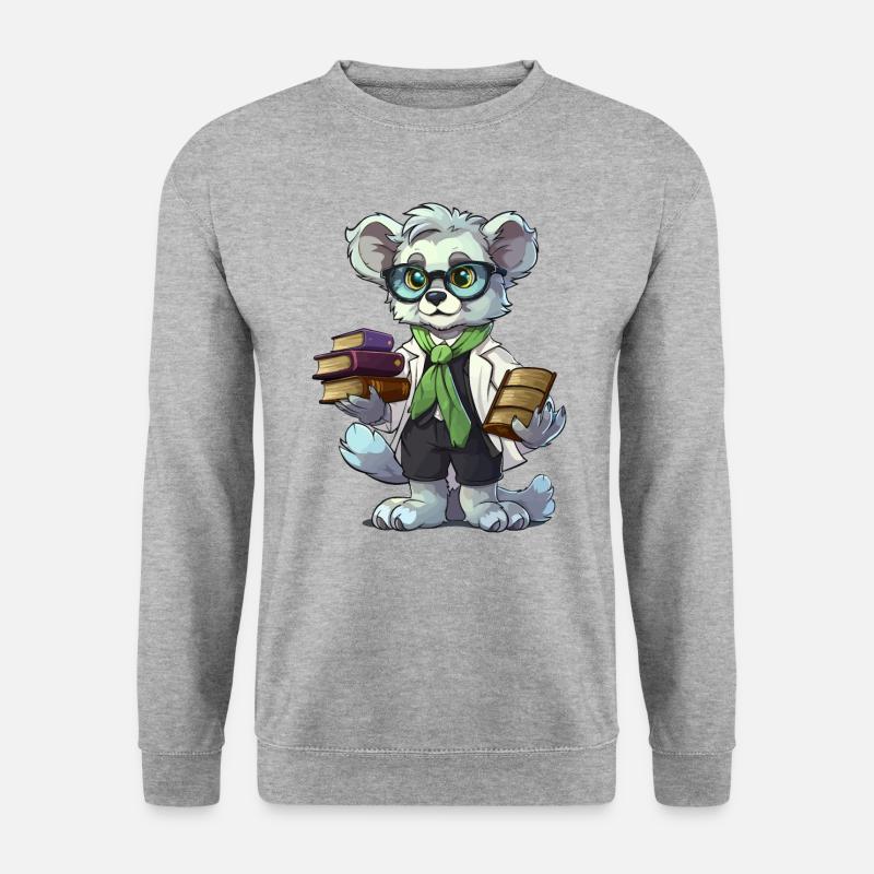 Koala Librarian - Unisex Sweatshirt - salt & pepper