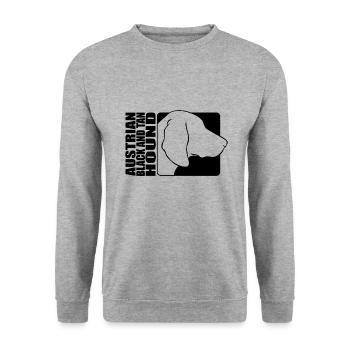 Austrian Black and Tan Hound Profile Dogs Wilsigns - Unisex Sweatshirt - salt & pepper - Front - Alina (178cm) & Michal (187cm)