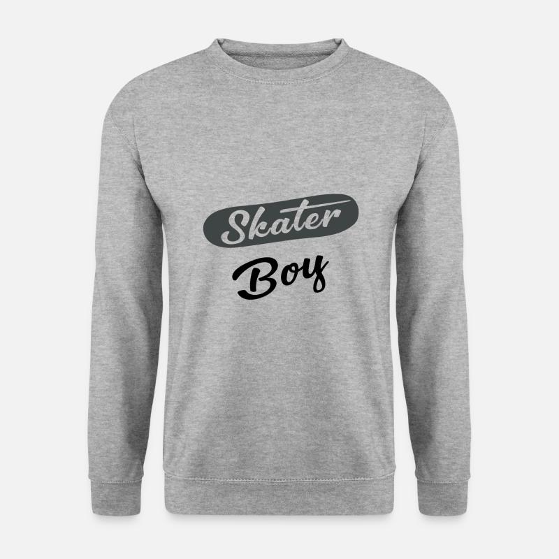 Skater Boy - Unisex Pullover - Weißgrau meliert