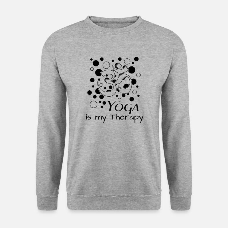 Yoga Tshirt Geschenk - Unisex Pullover - Weißgrau meliert