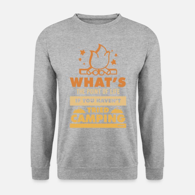 Camping Campfire Quote Gift - Unisex Sweatshirt - salt & pepper