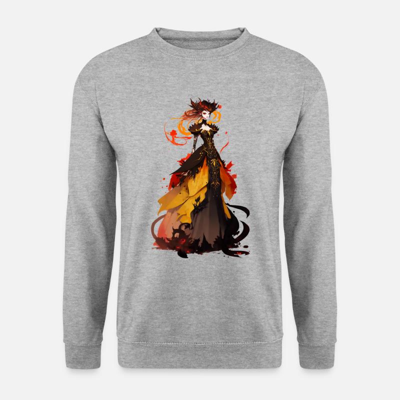 Drachen 1 - Unisex Pullover - Weißgrau meliert