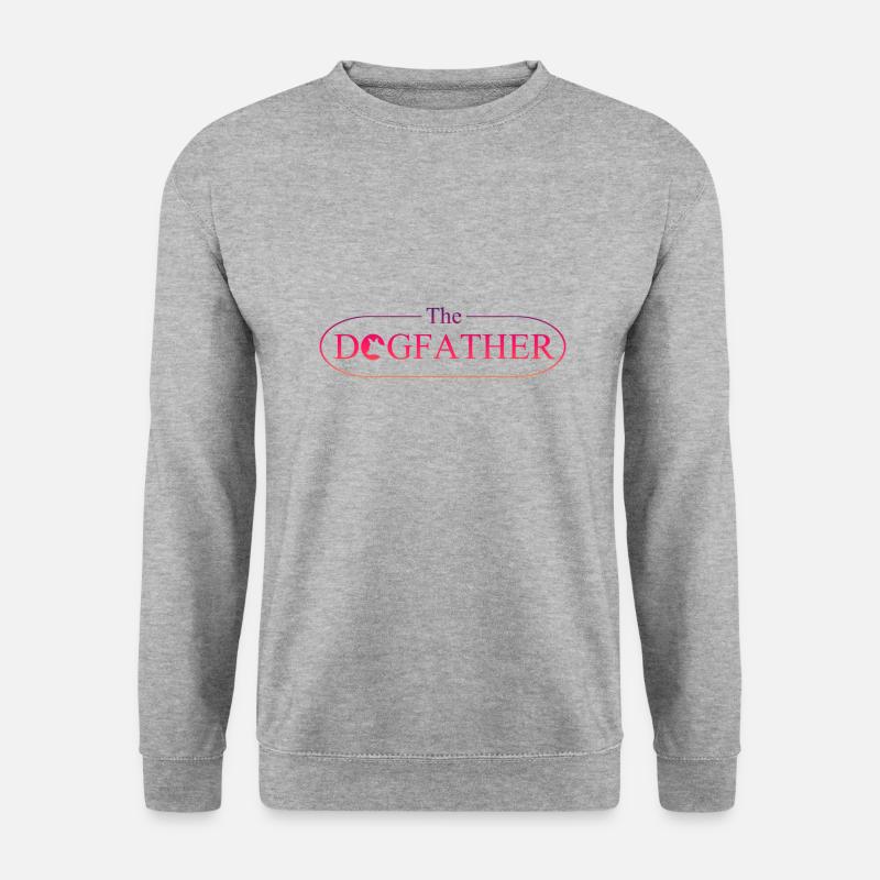 The Dogfather - Unisex Pullover - Weißgrau meliert