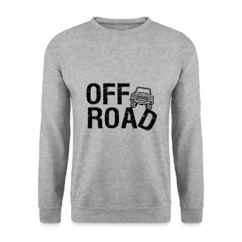 Offroad T-shirt 4x4 - Dark & Dirty - Sweat-shirt Unisexe - gris chiné - Devant - Alina (178cm) & Michal (187cm)