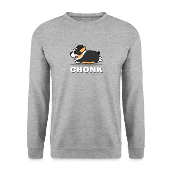Corgi - Unisex Sweatshirt - salt & pepper - Front - Alina (178cm) & Michal (187cm)
