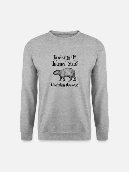 Capybara - Unisex Pullover - Weißgrau meliert