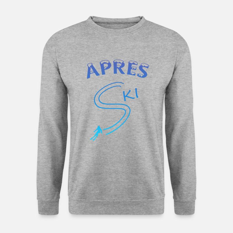 Apres Ski - Unisex Pullover - Weißgrau meliert