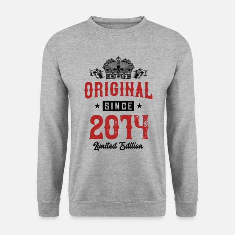 2014 limited edition - Unisex Pullover - Weißgrau meliert