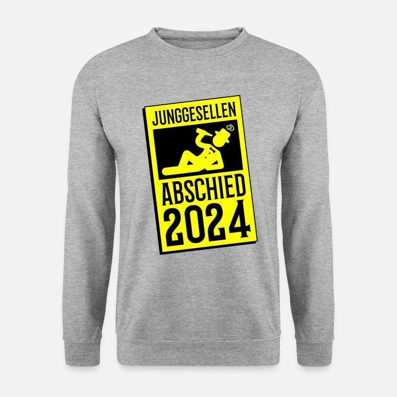Junggesellenabschied 2024 - Unisex Pullover - Weißgrau meliert
