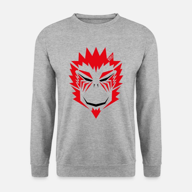 das Lächeln - Unisex Pullover - Weißgrau meliert