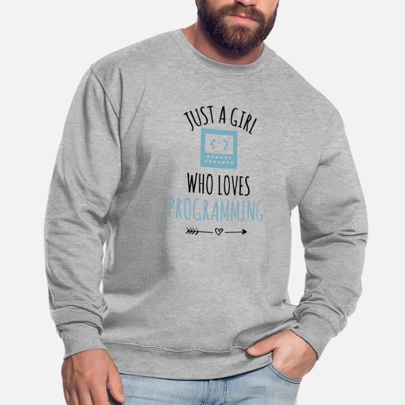 Programmer coding girl programming Unisex Sweatshirt