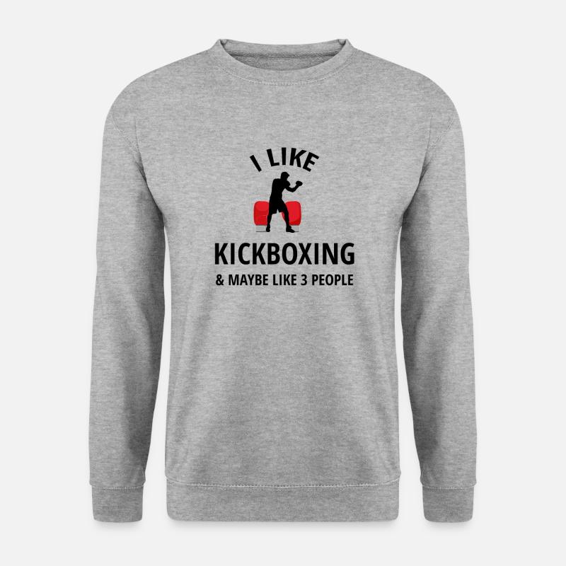 Kickboxing gift | Kickboxer kickboxing lover - Unisex Sweatshirt - salt & pepper