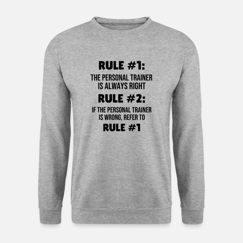 Personal Trainer Gift | Fitness Trainer Workout - Unisex Sweatshirt - salt & pepper
