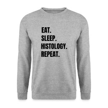 Histology Gift Histology Technician Histologist - Unisex Sweatshirt - salt & pepper - Front - Alina (178cm) & Michal (187cm)