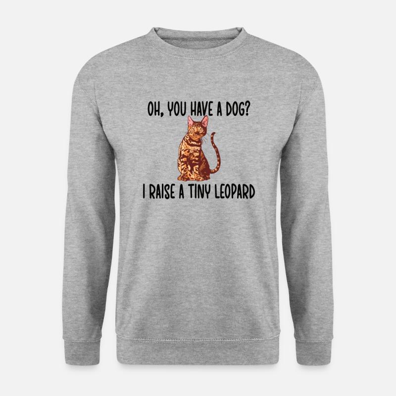 Bengale amants chat bengal propriétaire - Sweat-shirt Unisexe - gris chiné