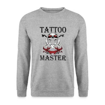 Tattoo Artist Tattoo Artist Tattooed Tattoo - Unisex Sweatshirt - salt & pepper - Front - Alina (178cm) & Michal (187cm)