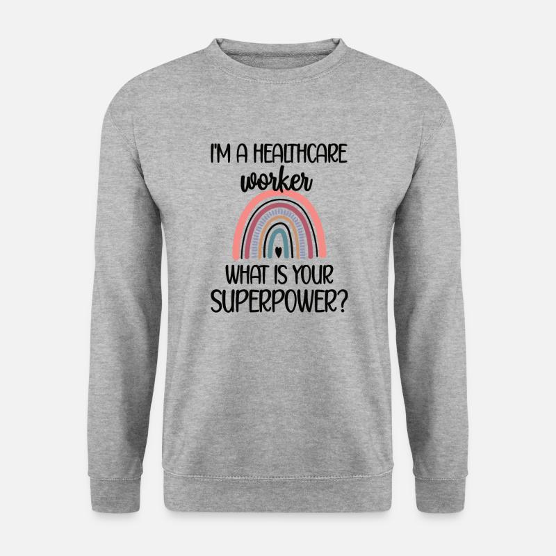 Gesundheitspersonal Fachkraft Im Gesundheitswesen - Unisex Pullover - Weißgrau meliert
