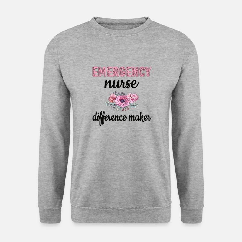 Notaufnahme Krankenschwester Notfallpflegerin - Unisex Pullover - Weißgrau meliert