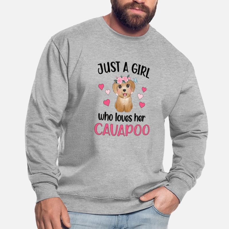 Cavapoo fille Cavoodle Dame de chien Cavapoo Mignon Sweat-shirt Unisexe