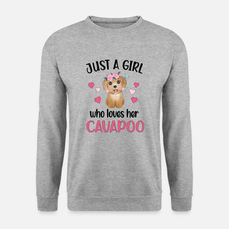 Cavapoo Girl Cavoodle Dog Mom Cavapoo Sweet - Unisex Sweatshirt - salt & pepper