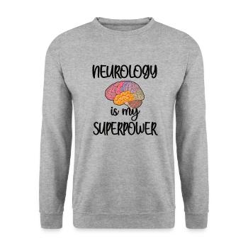 Neurologist neurology student neuro-nurse - Unisex Sweatshirt - salt & pepper - Front - Alina (178cm) & Michal (187cm)
