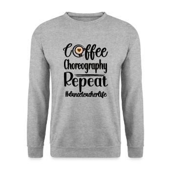 Tanzlehrer Anerkennung Tanzlehrerin Tanzunterricht - Unisex Pullover - Weißgrau meliert - Vorne - Alina (178cm) & Michal (187cm)