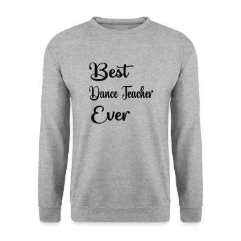 Tanzlehrer Anerkennung Tanzlehrerin Tanzunterricht - Unisex Pullover - Weißgrau meliert - Vorne - Alina (178cm) & Michal (187cm)
