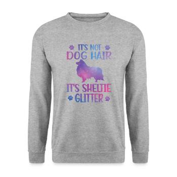 Sheltie Lover Shetland Sheepdog Dog Owner - Unisex Sweatshirt - salt & pepper - Front - Alina (178cm) & Michal (187cm)