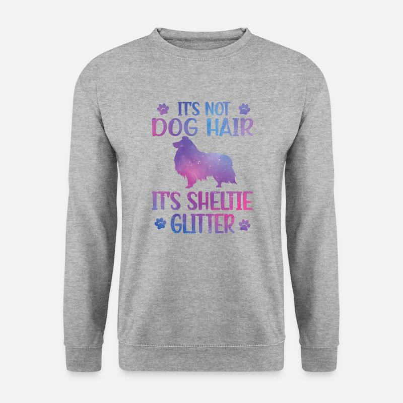Sheltie Liebhaber Shetland Sheepdog Hundebesitzer - Unisex Pullover - Weißgrau meliert