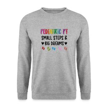 Physiothérapie pédiatrique Physiothérapie Physiothérapie - Sweat-shirt Unisexe - gris chiné - Devant - Alina (178cm) & Michal (187cm)