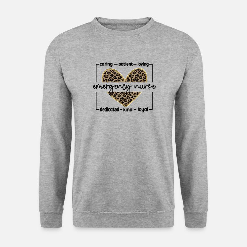 Krankenschwester Notaufnahme Notfallschwester - Unisex Pullover - Weißgrau meliert