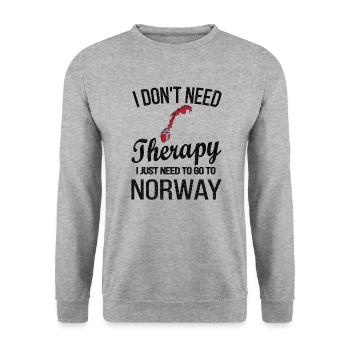 Norvégien Norvège origine drapeau norvégien - Sweat-shirt Unisexe - gris chiné - Devant - Alina (178cm) & Michal (187cm)