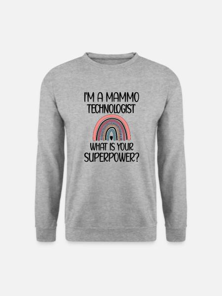 Mammo Tech Recognition Mammography Technician - Unisex Sweatshirt - salt & pepper