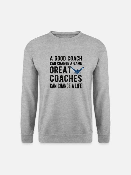 Schwimmtrainer Trainer Von Schwimmer Schwimmcoach - Unisex Pullover - Weißgrau meliert