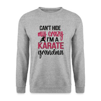 Fière Karaté Grand-mère Meilleur Karaté Grand-mère Cadeau - Sweat-shirt Unisexe - gris chiné - Devant - Alina (178cm) & Michal (187cm)